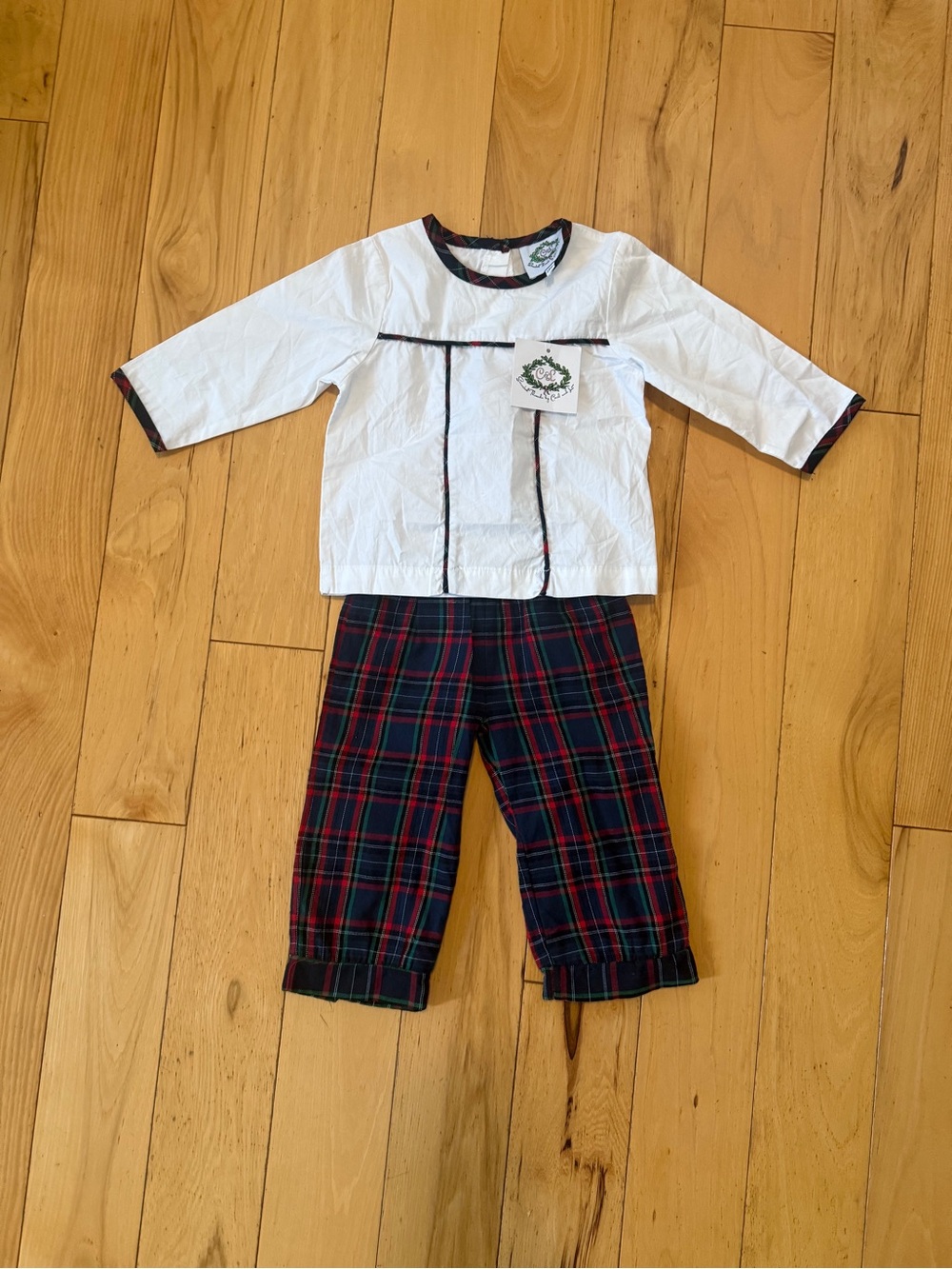 Cecil and Lou Boy's Plaid Pant Set Size 18M